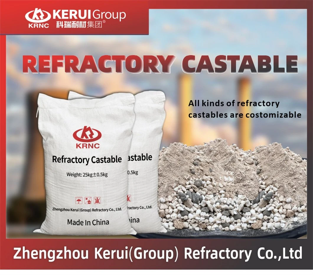High Temperature Fireproof Monolithic Fire Clay Refractory Mortars Price Chamotte Sand High Alumina Castable Powder