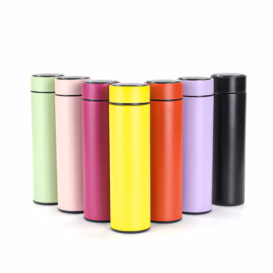 Stainless Steel Intelligent Smart Water Bottle with LED Temperature Display