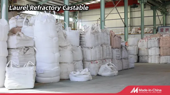 High Temperature Powder Shape 25 Kg Bag Bonded Monolithic Refractory Suppliers Different Types of Recipe Mortar Refractory Concrete Castable for Kiln and Boiler 