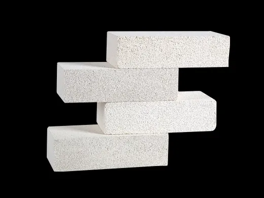 Lightweight White Alumina Bubble Insulation Brick 